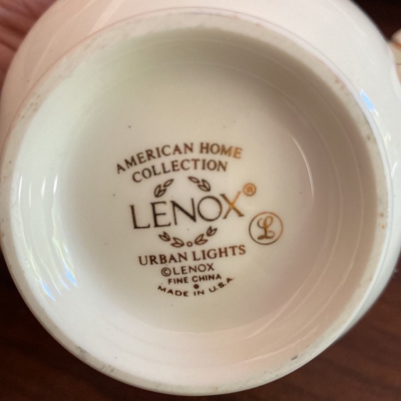 7 Lenox URBAN LIGHTS Cups - Very Elegant Black Bands, Gold Trim - Picture 11 of 12